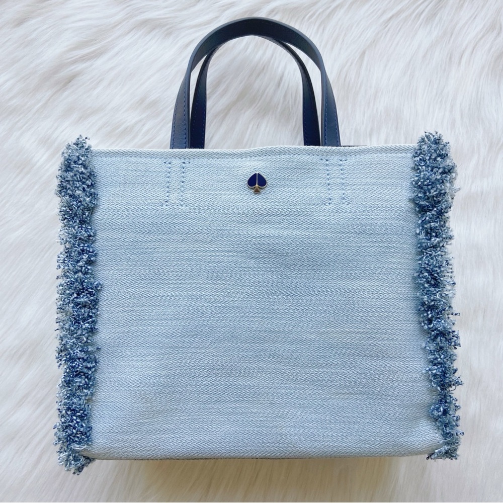 Kate Spade Sam Denim Medium Satchel - Picture 3 of 13
